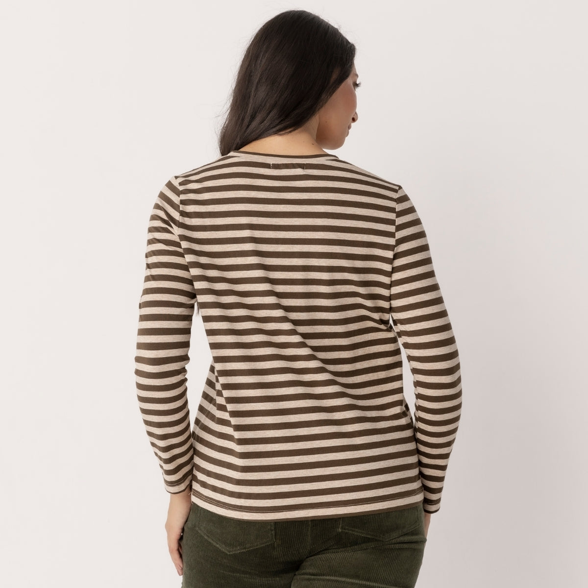 Cotton Jersey Striped Top
