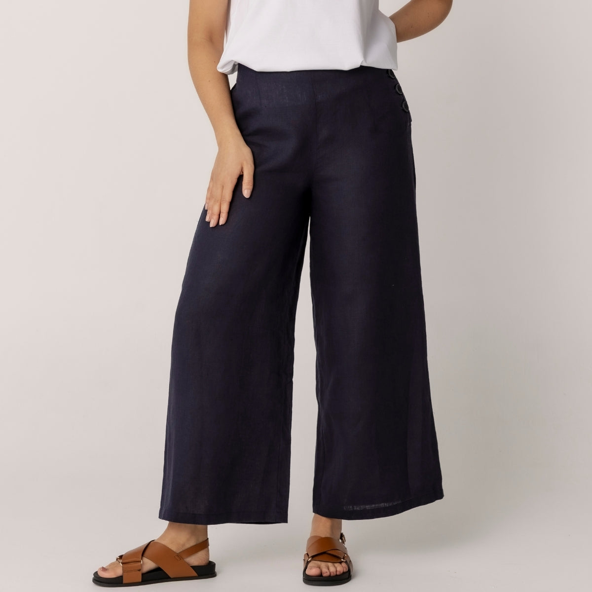 Linen Palazzo Pants