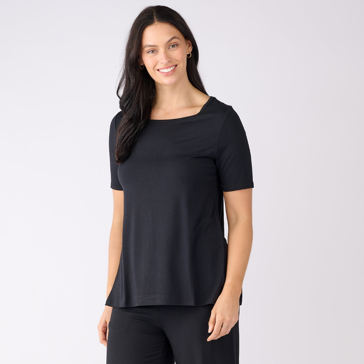 Bamboo Crew Neck Short Sleeve Tee Shirt
