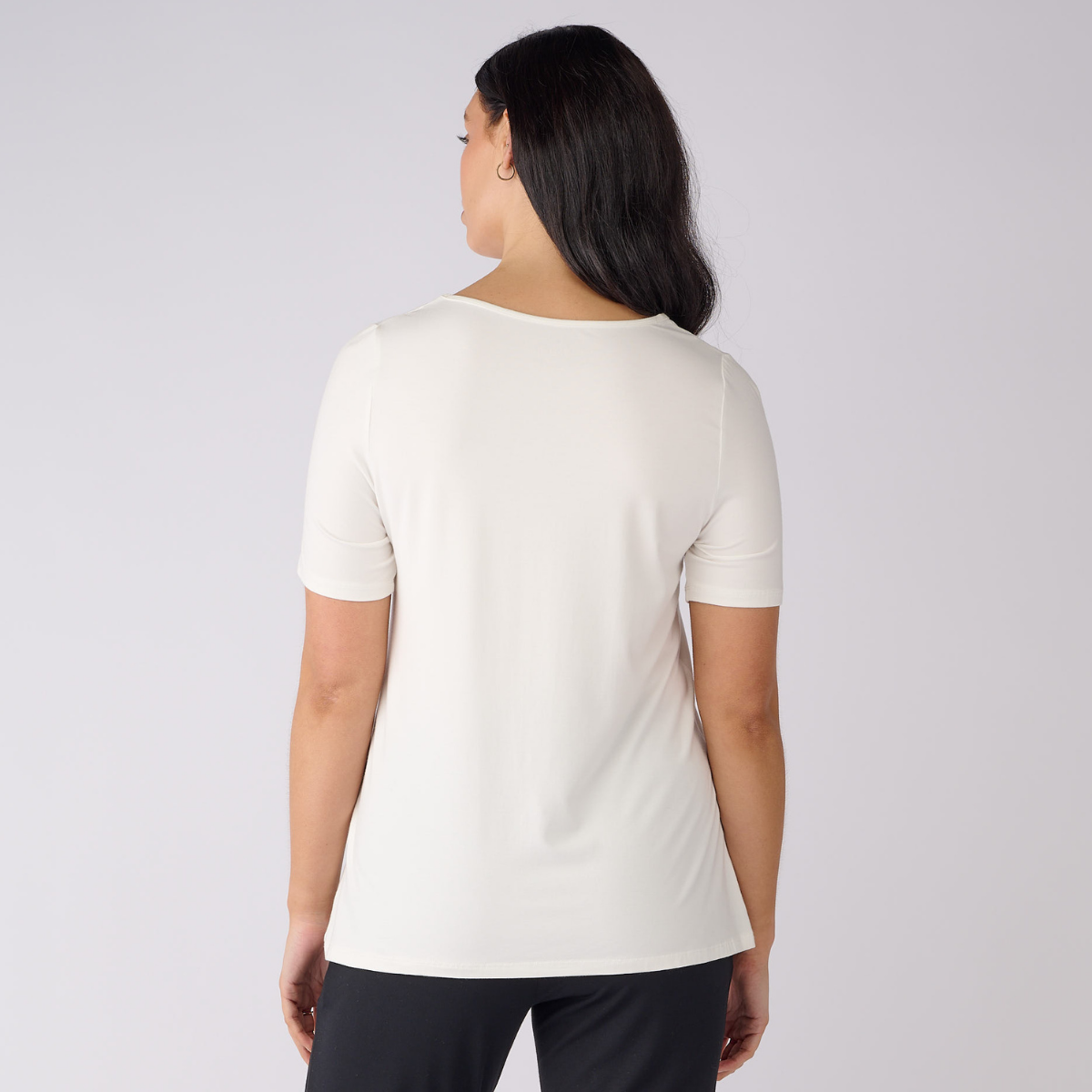 Bamboo Crew Neck Short Sleeve Tee Shirt