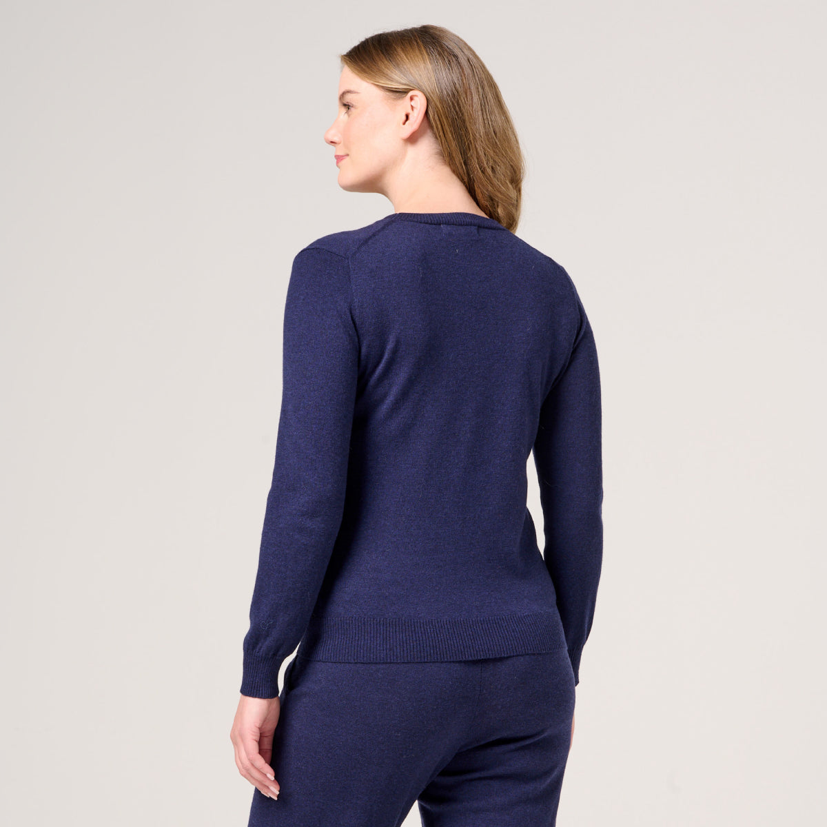 Wool Cashmere Crew Neck Jumper