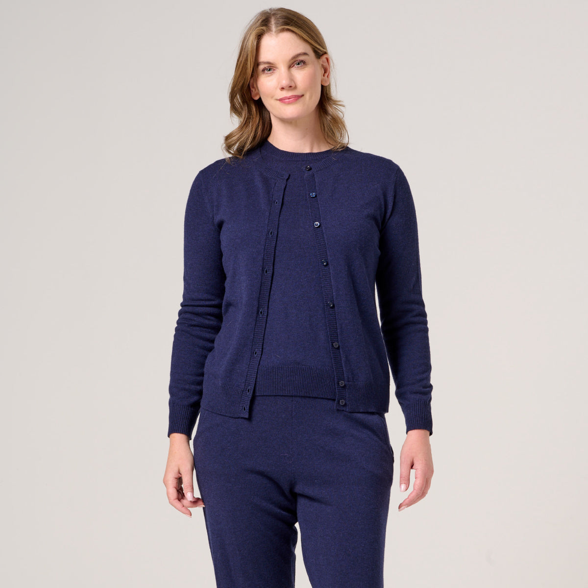 Wool Cashmere BTN Thru Cardi