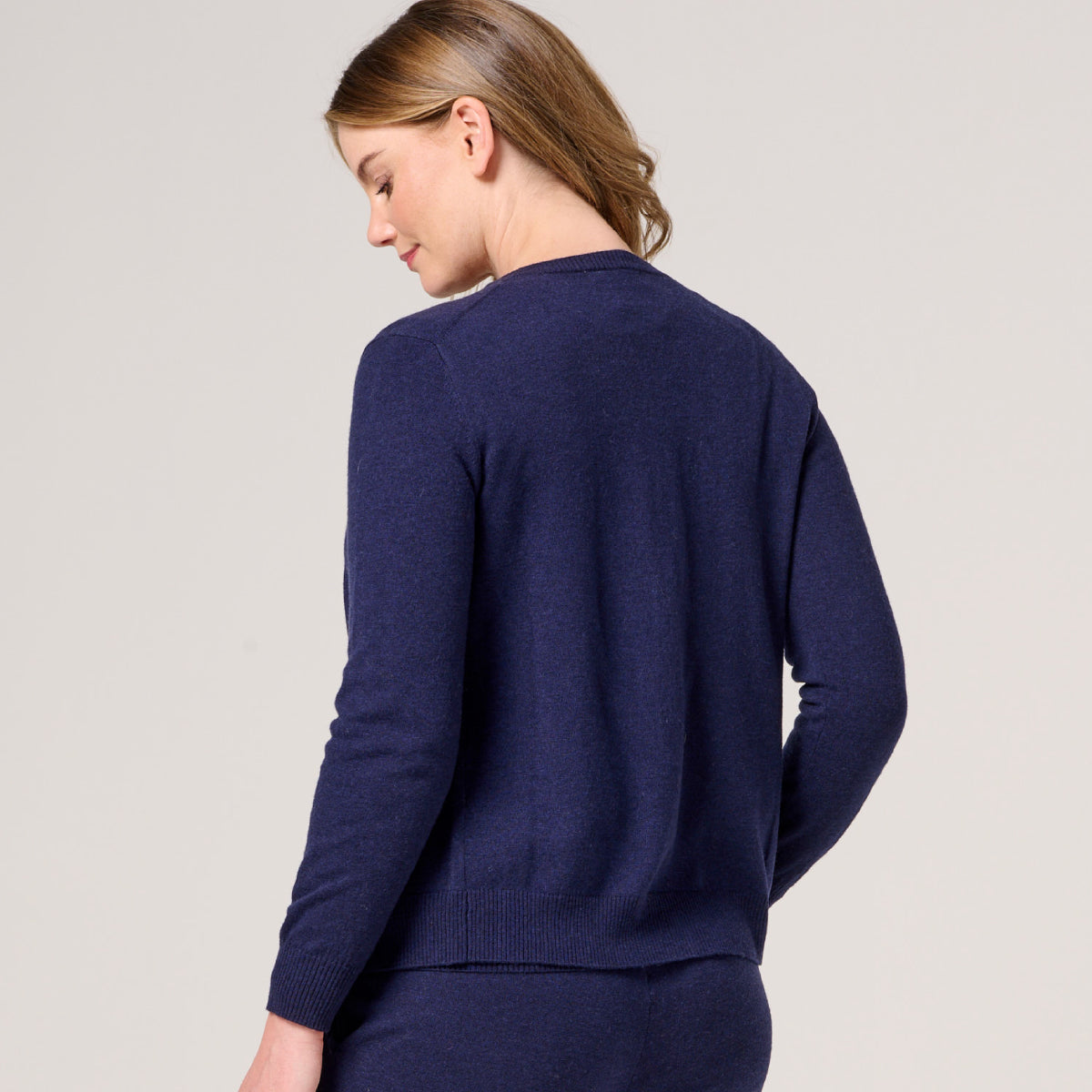 Wool Cashmere BTN Thru Cardi