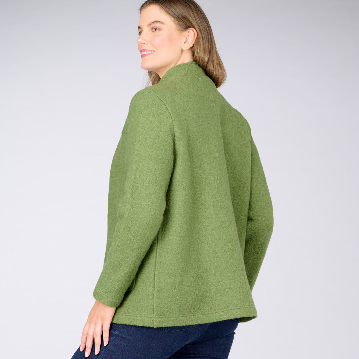 Boiled Wool Zip Jacket
