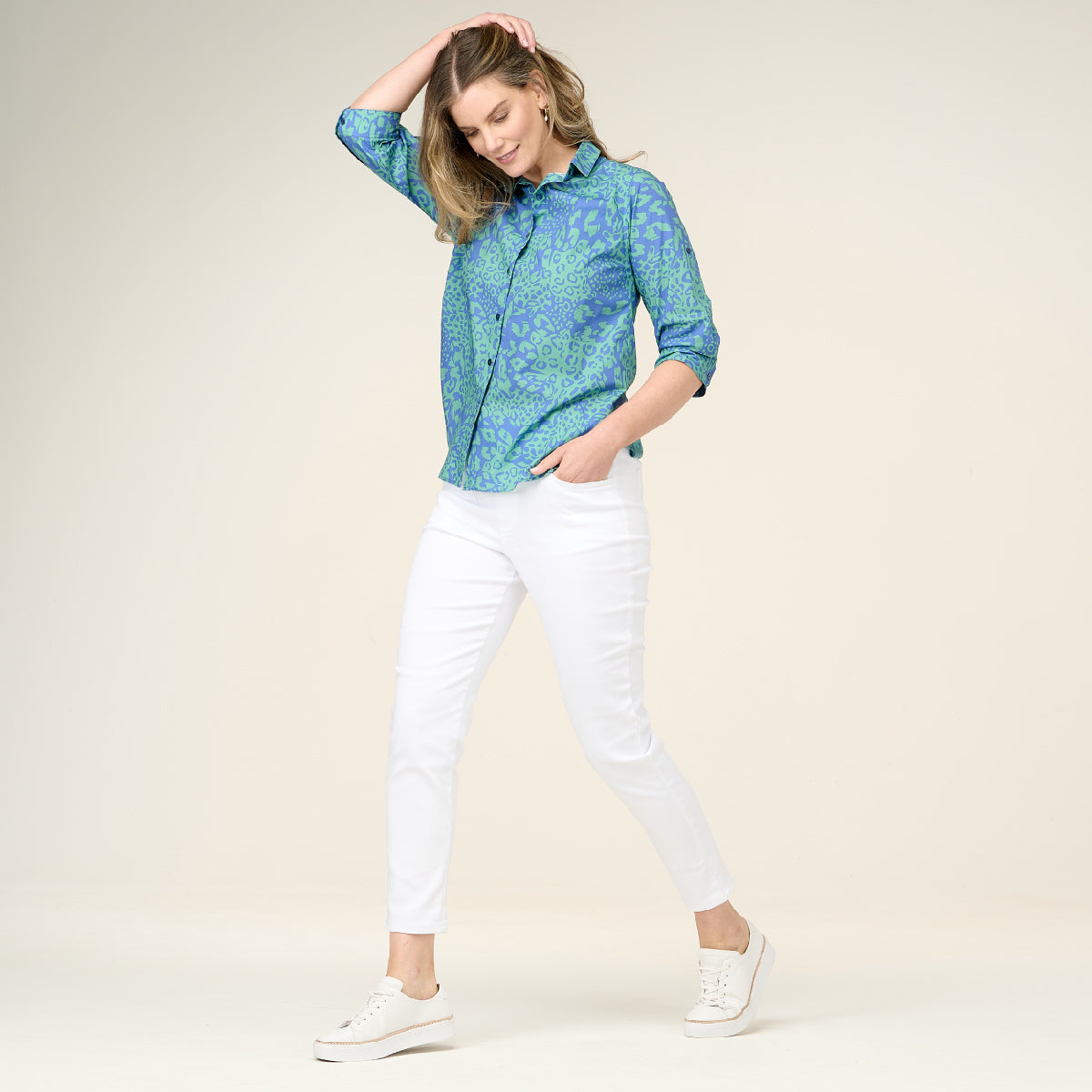 Cotton 3/4 Sleeve Shirt