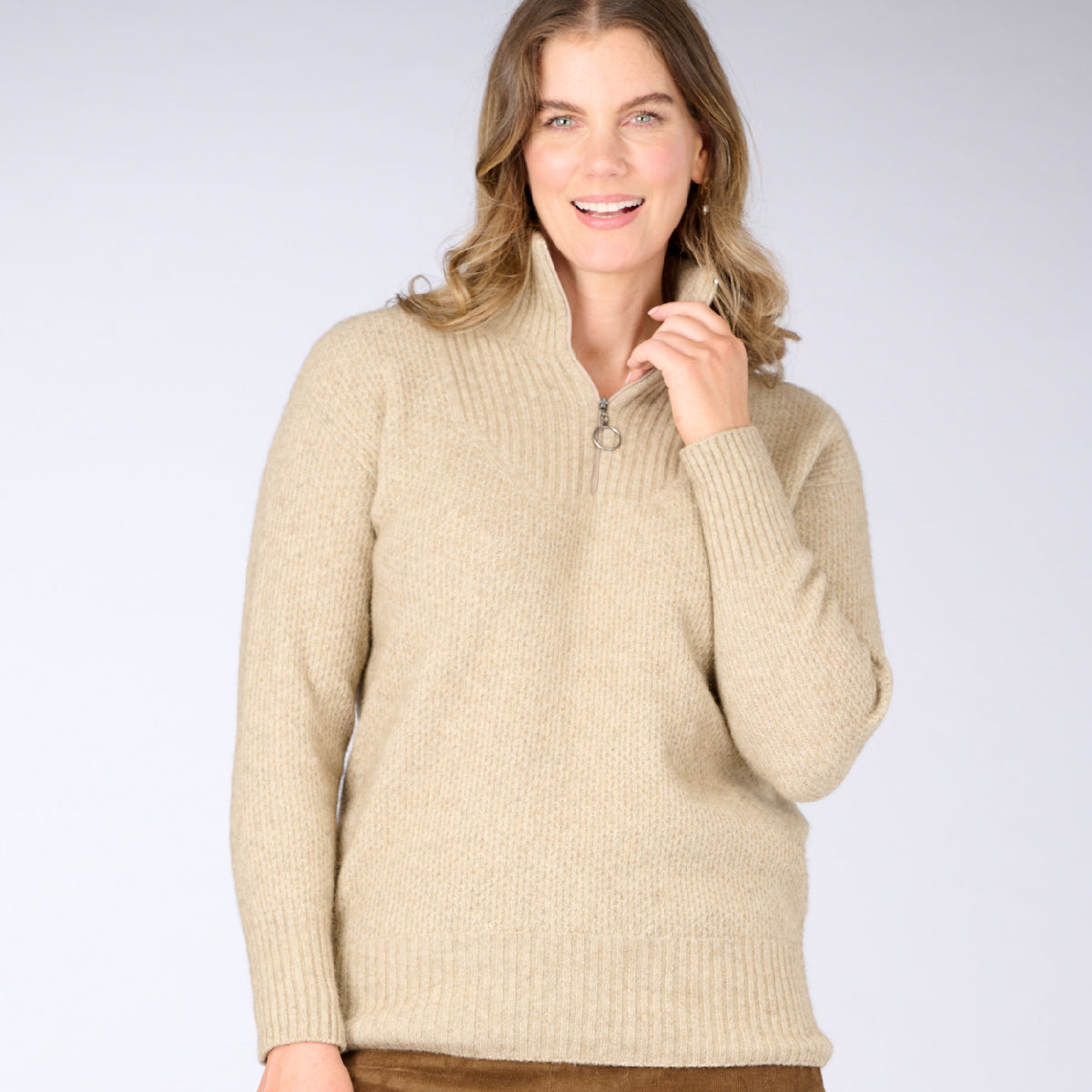 Possum Seraphina Zip Sweater