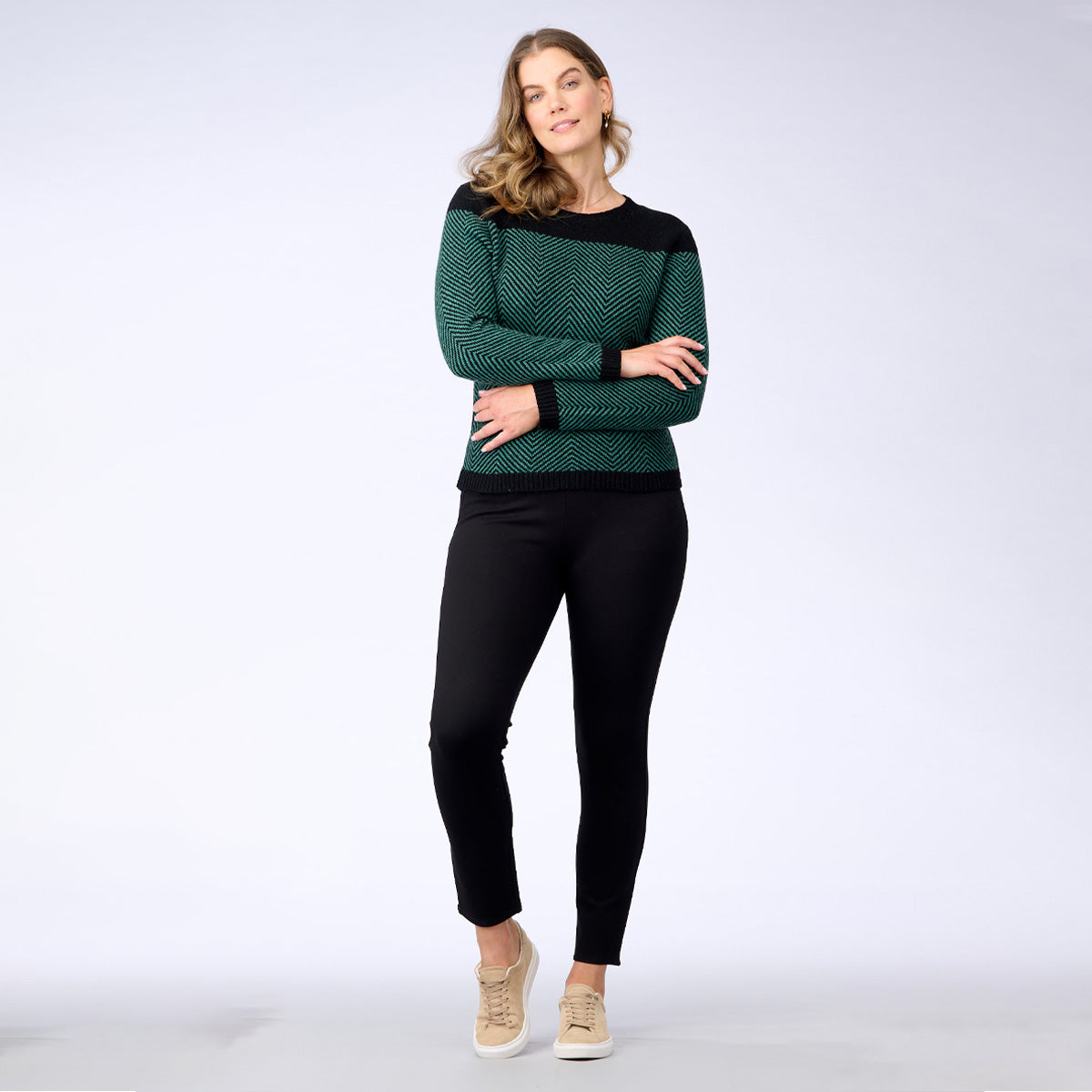 Lambswool Herringbone Sweater