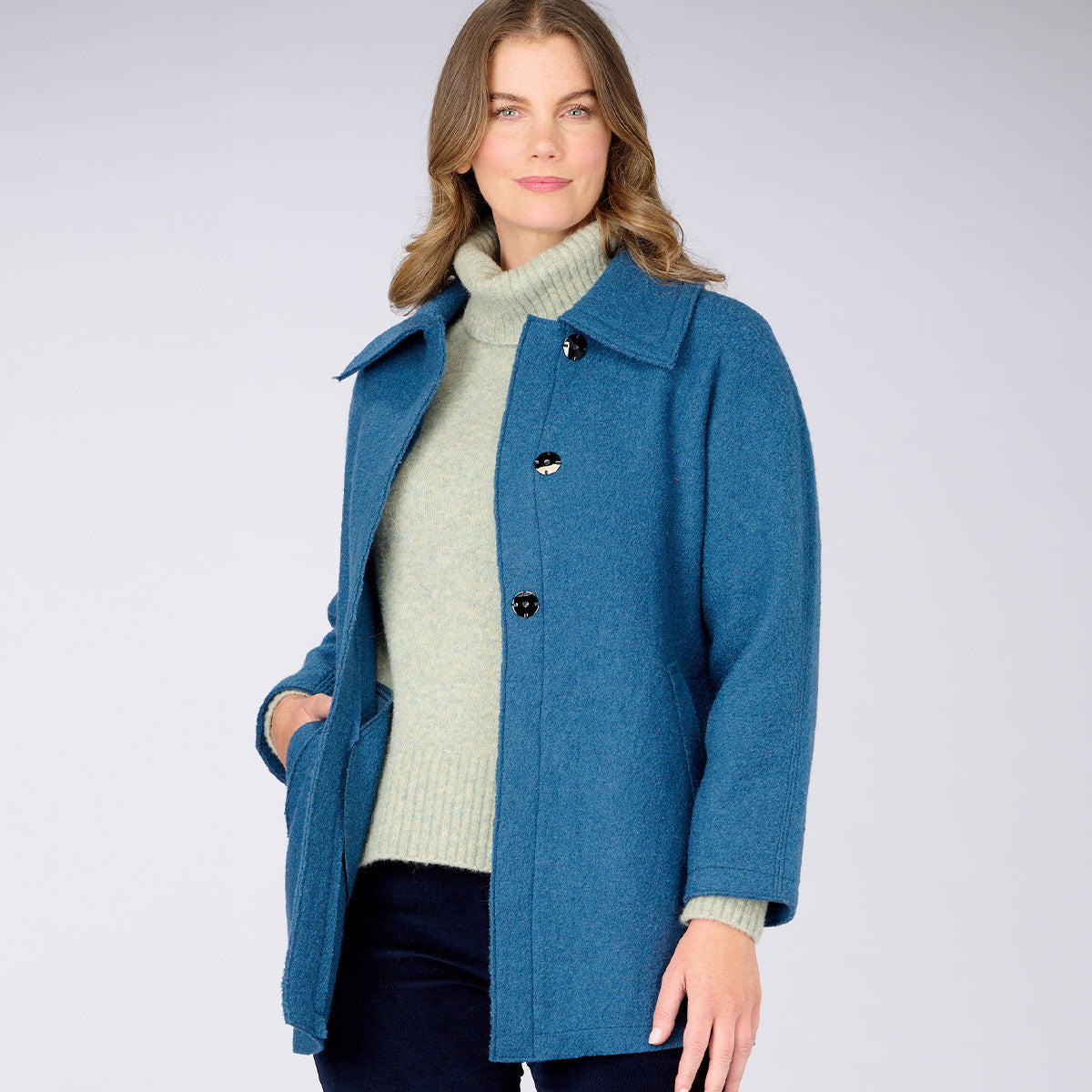 Boiled Wool Paddington Coat