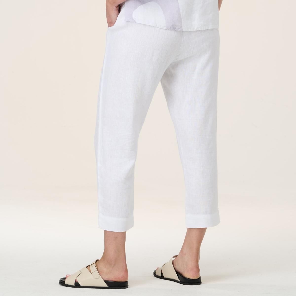 7/8 Flat Front Narrow Leg Pants