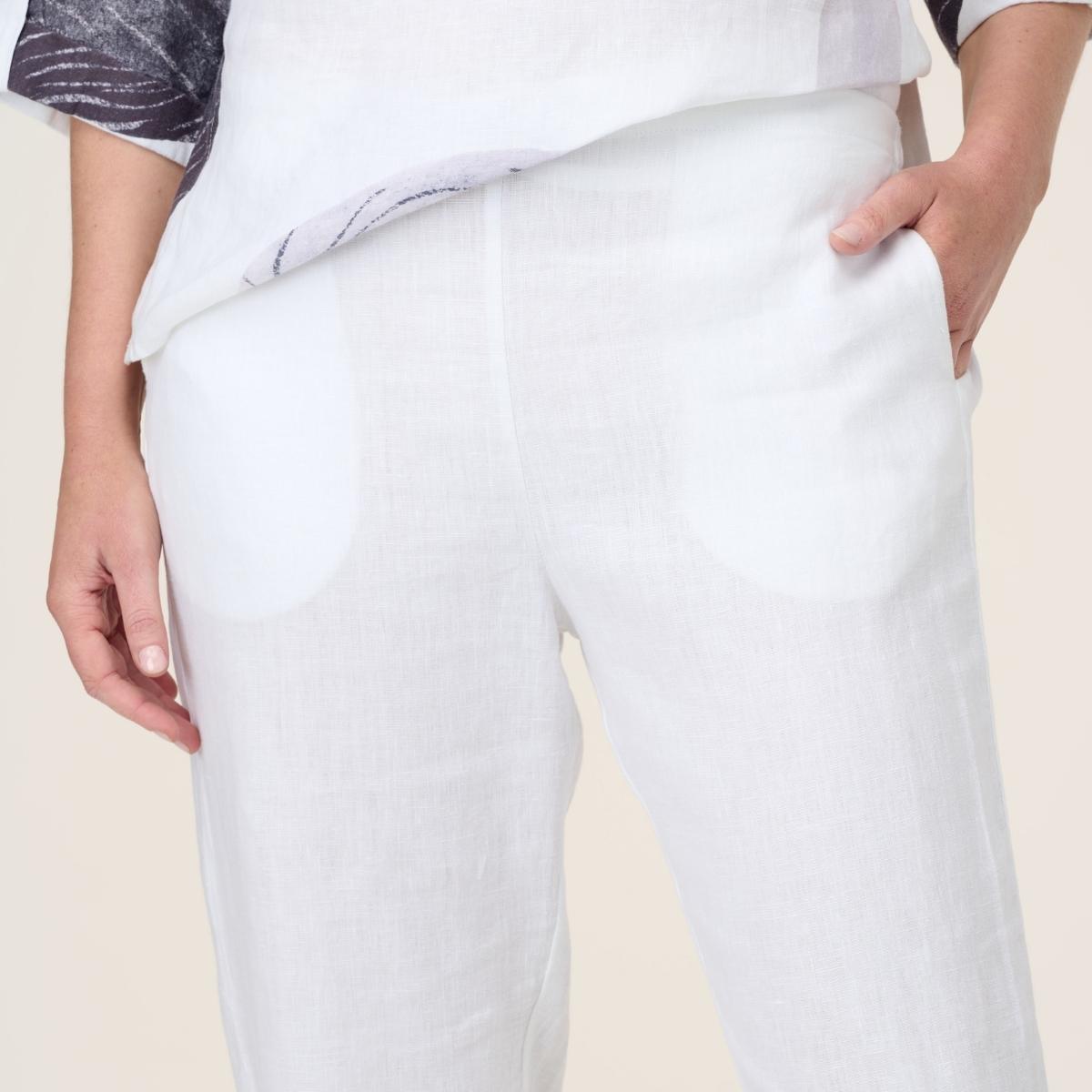 7/8 Flat Front Narrow Leg Pants