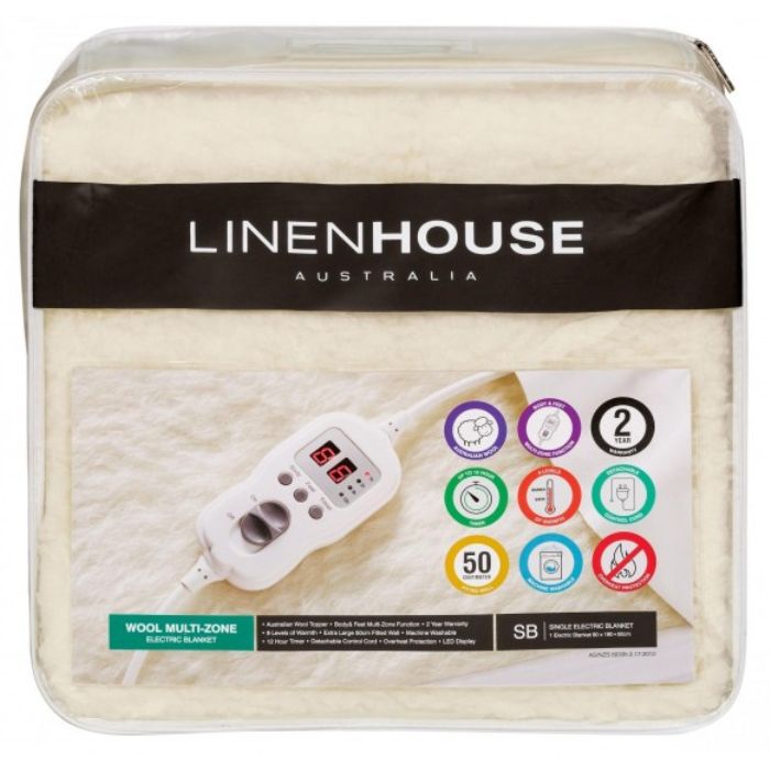 Wool Multizone Electric Blanket Creswick Wool