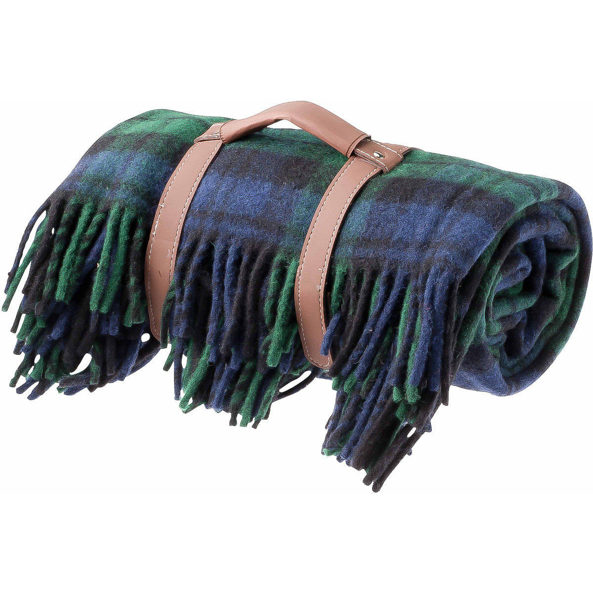 Billabong Fringed Tartan Throw Blanket I