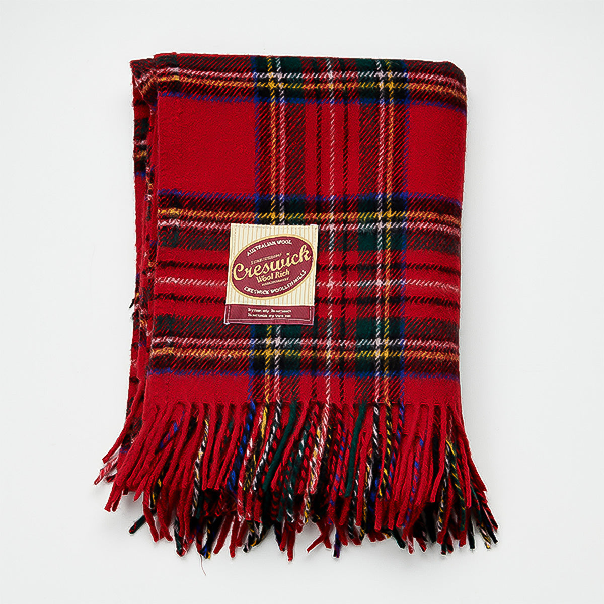 Billabong Fringed Tartan Throw Blanket I
