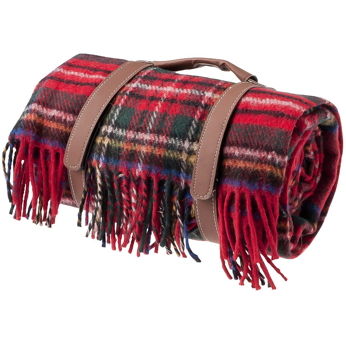 Billabong Fringed Tartan Throw Blanket I