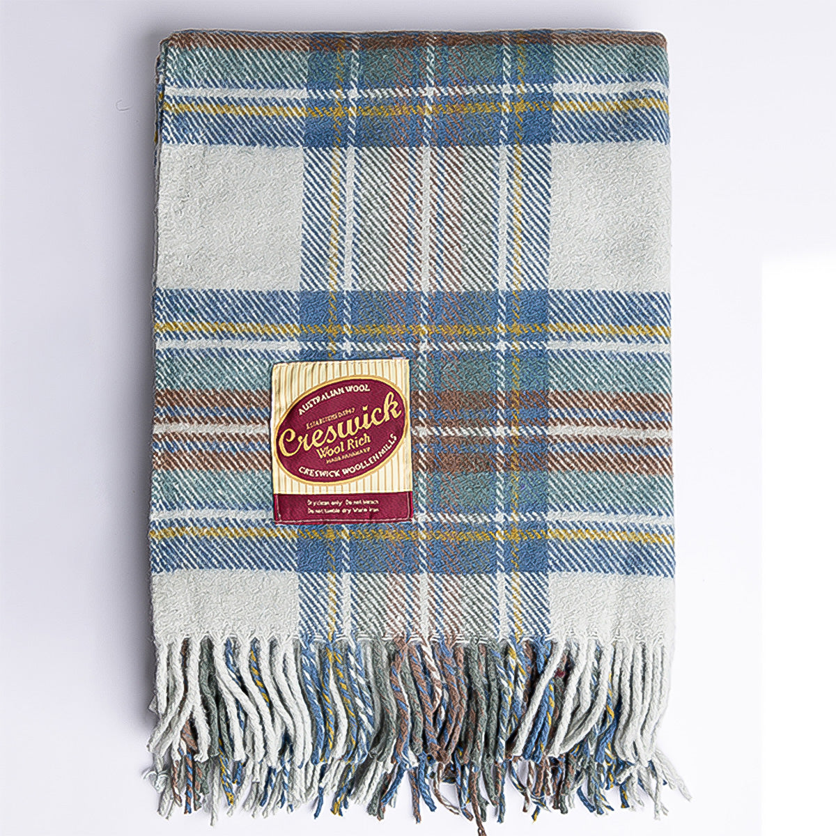 Billabong Fringed Tartan Throw Blanket I