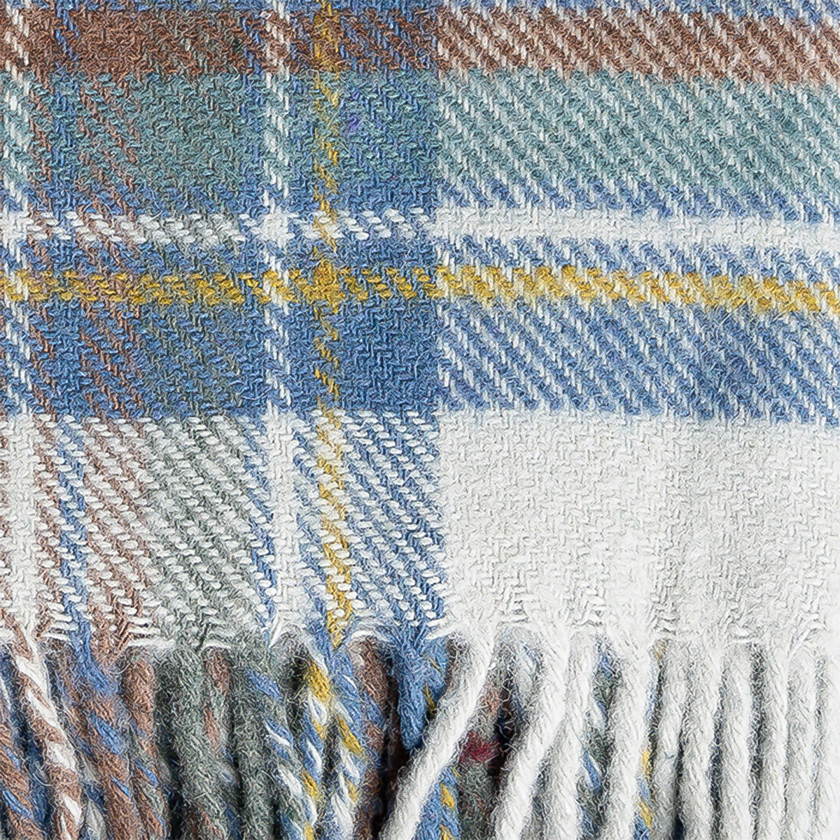 Billabong Fringed Tartan Throw Blanket I