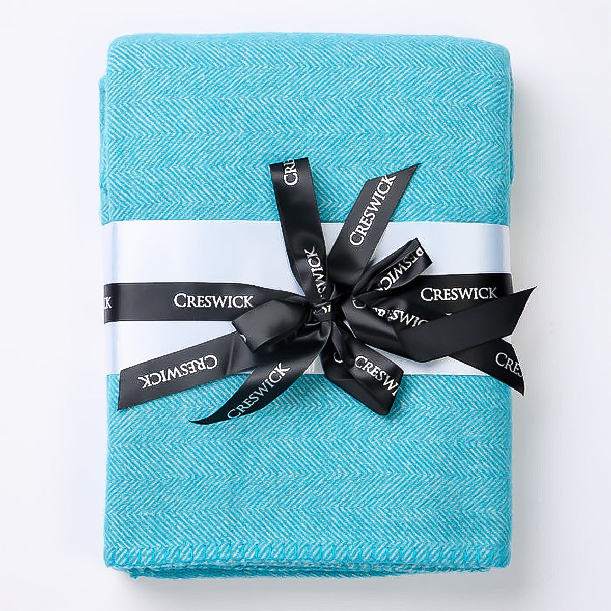 Wool Alpaca Baby Blanket Herringbone