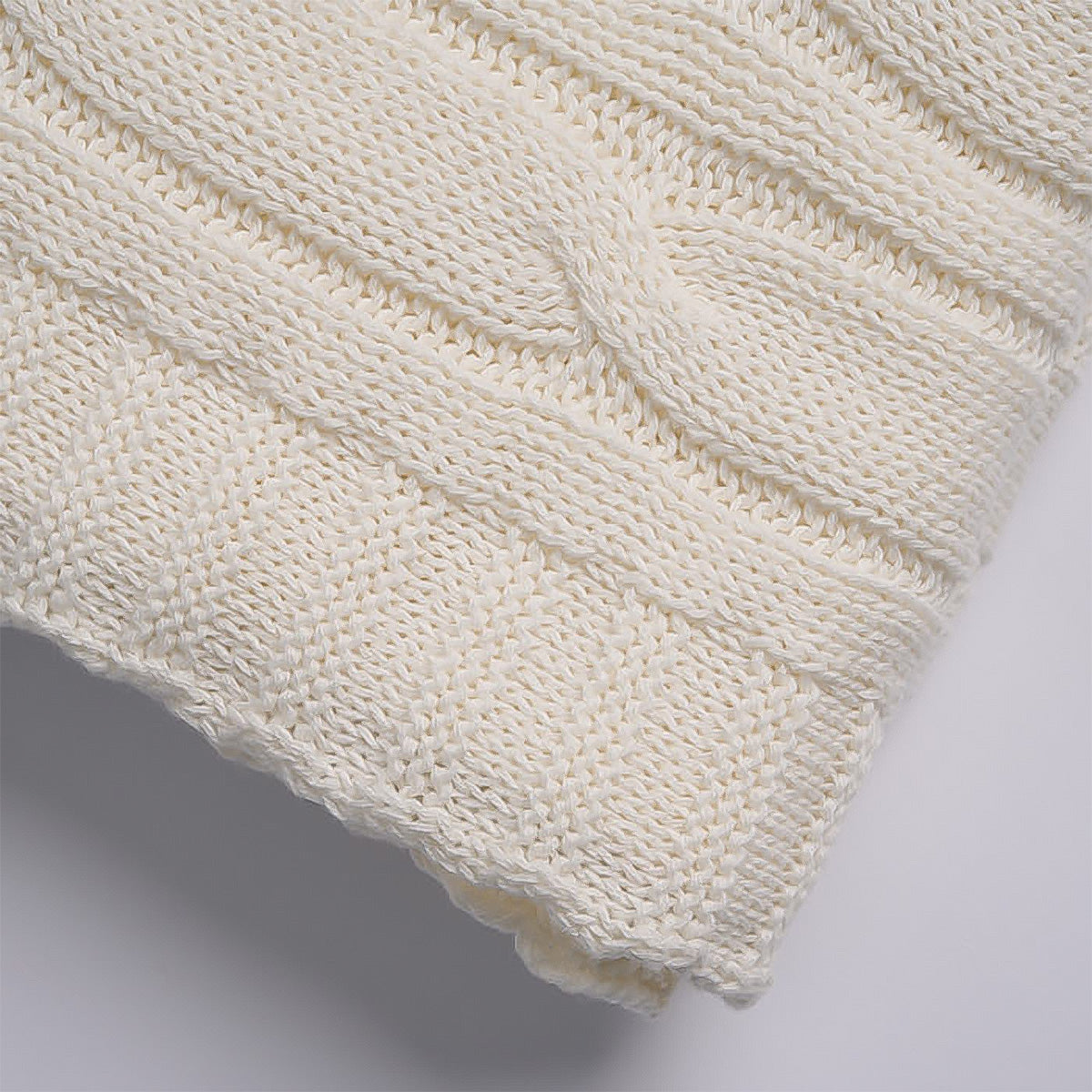 Cotton Knitted Throw