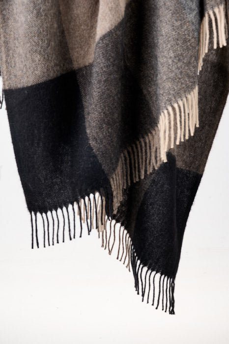Alpaca Australian Wool Throw Fringe Springmount