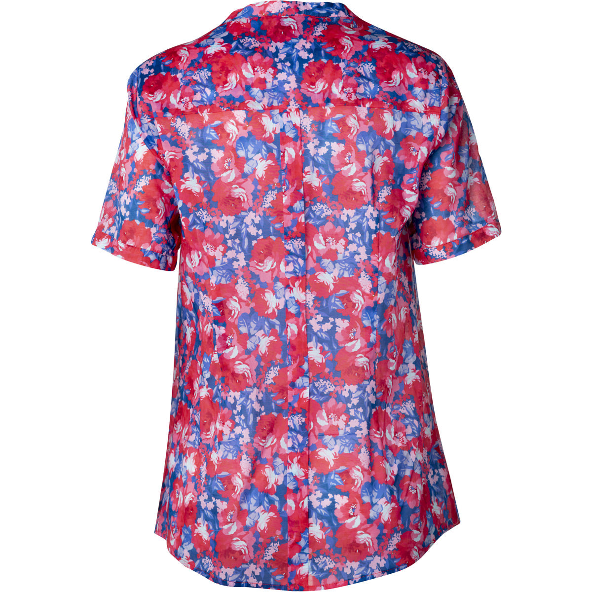 Short Sleeve Cotton Voile Shirt Rose