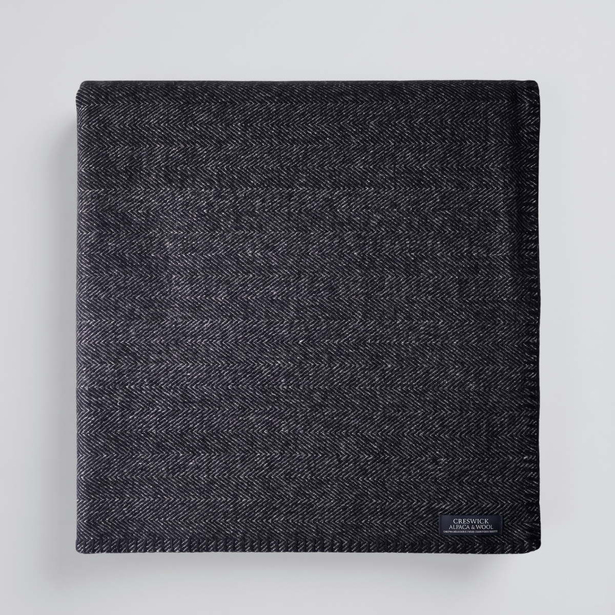 Alpaca Australian Baby Blanket Herringbone