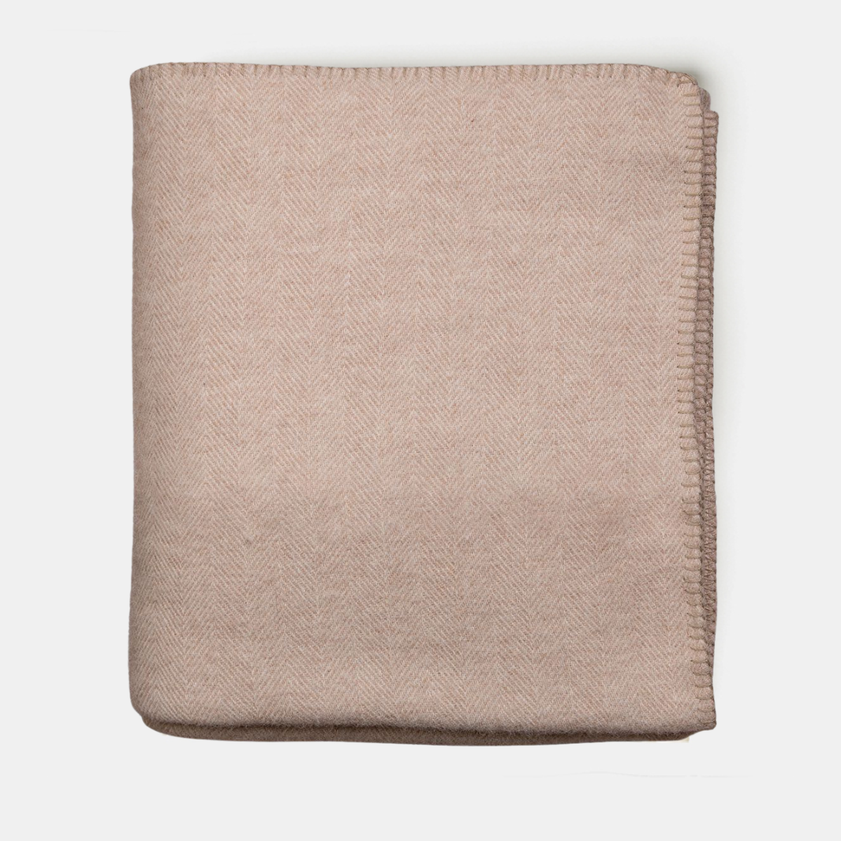 Alpaca Australian Baby Blanket Herringbone