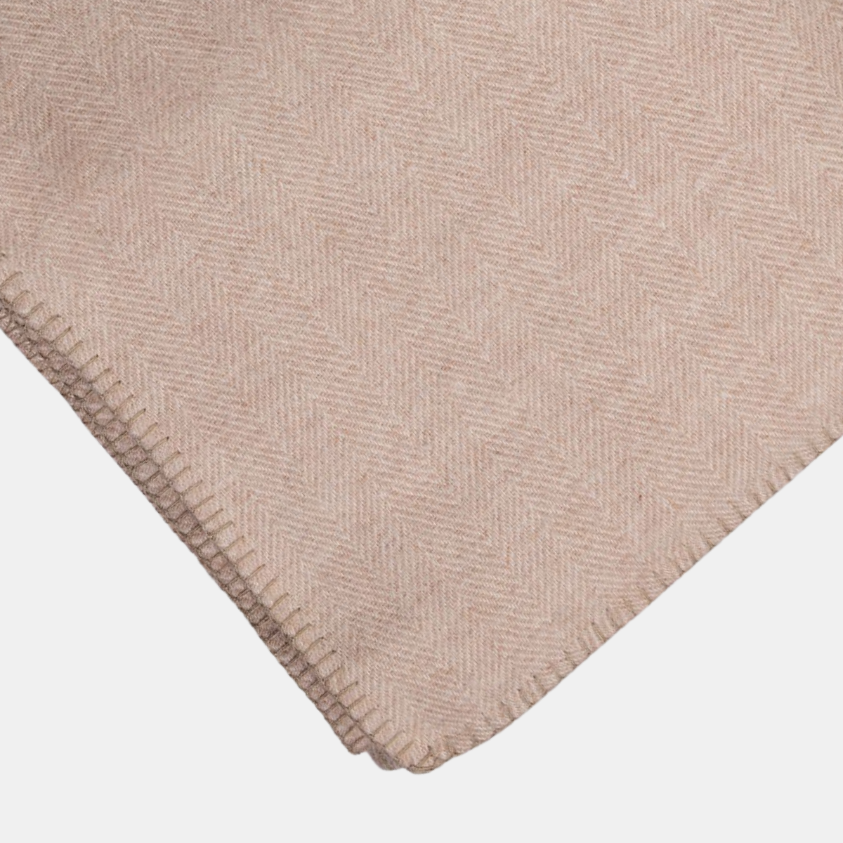 Alpaca Australian Baby Blanket Herringbone
