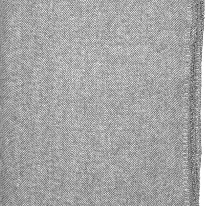 Alpaca Australian Baby Blanket Herringbone