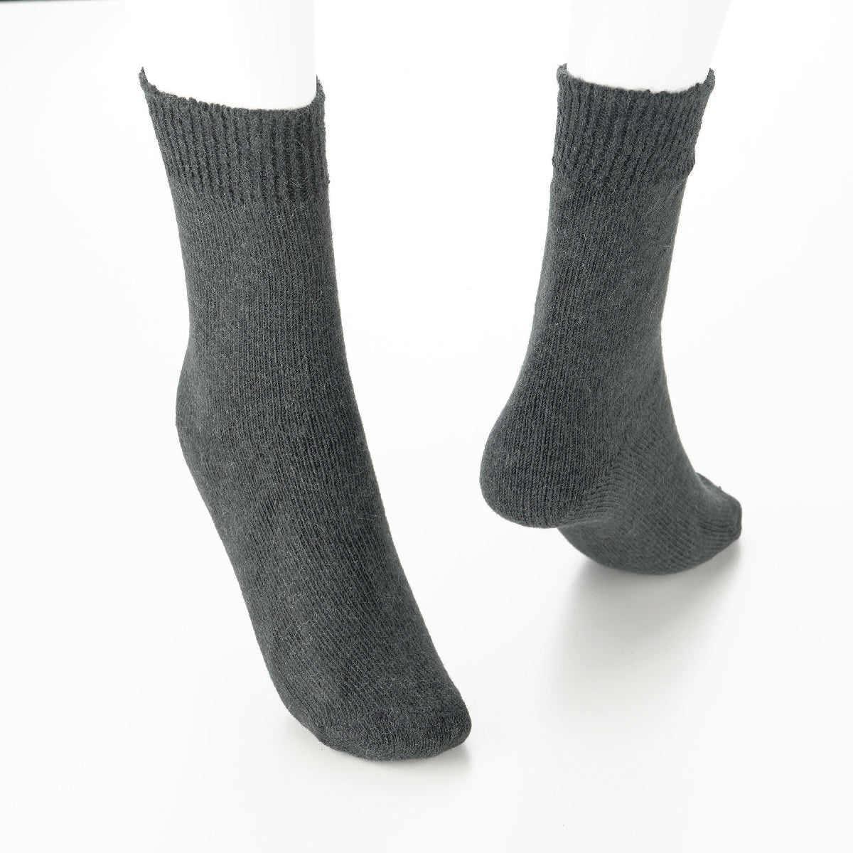 Alpaca Socks Plain Knit Elasticised