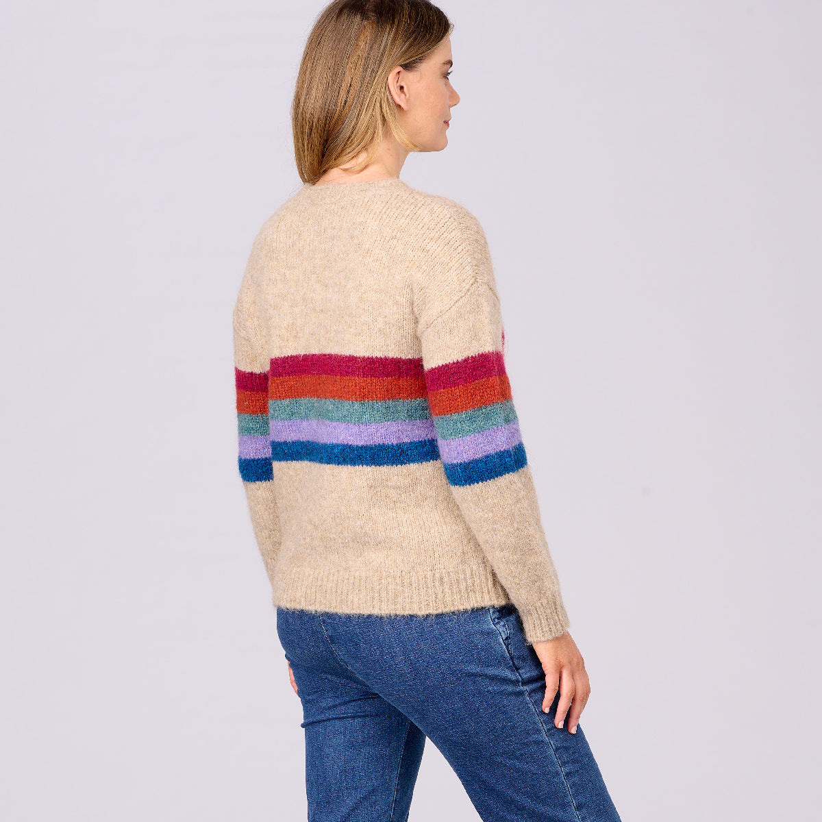 Recycled Yarn Stripe Sweater