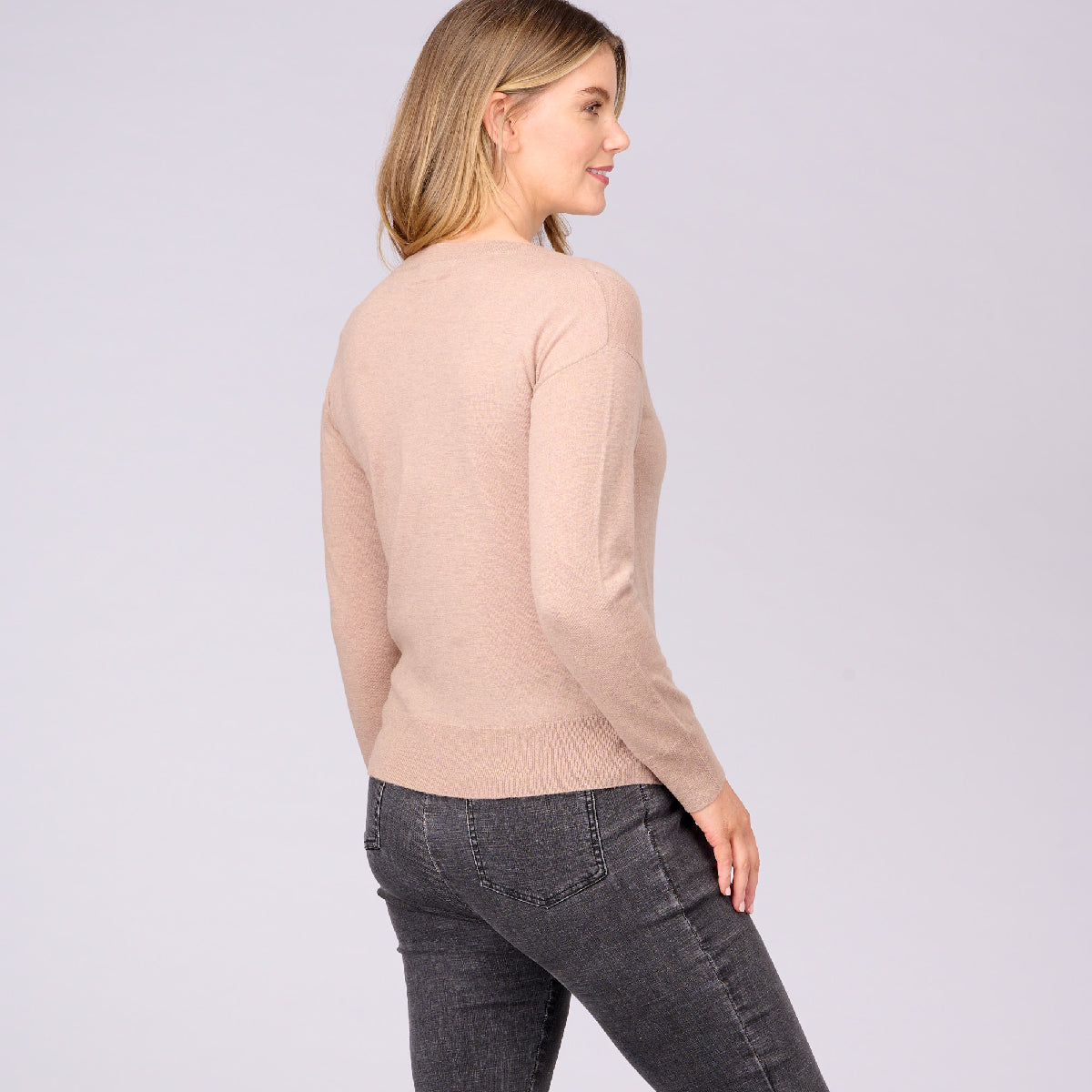 Wool Cashmere V - Neck Sweater