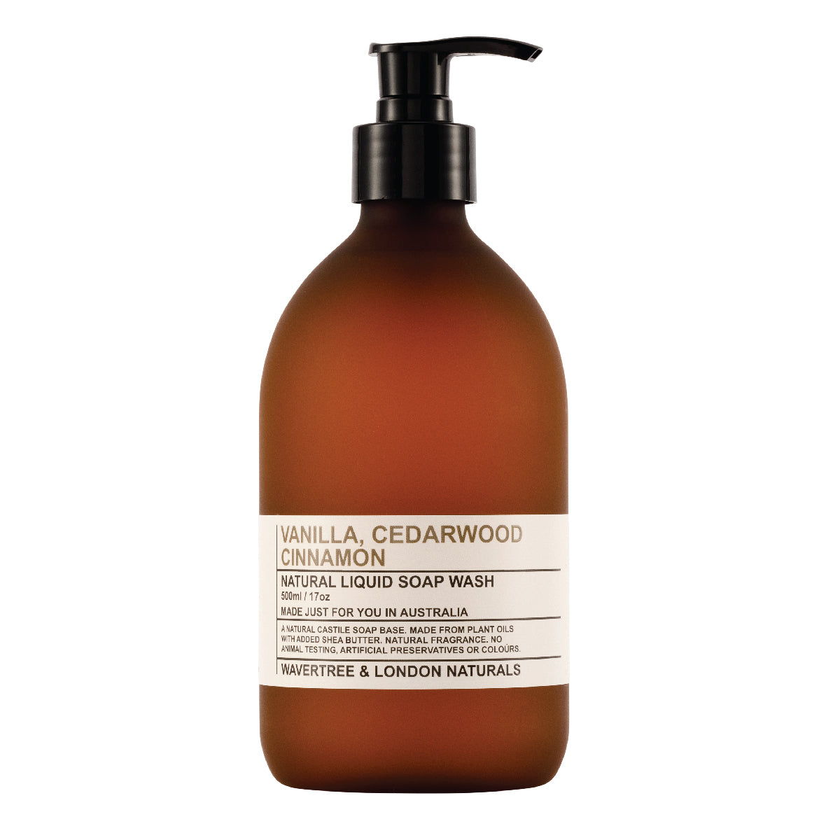 Vanilla Cedar & Cinnamon Liquid Soap
