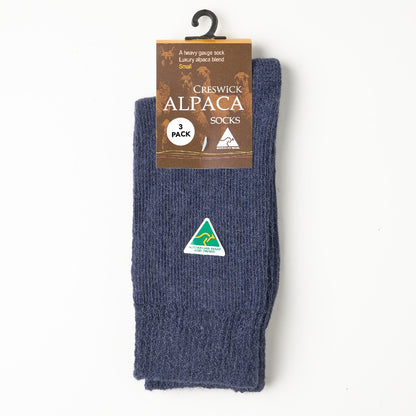 Alpaca Socks Plain Knit - 3 Pack