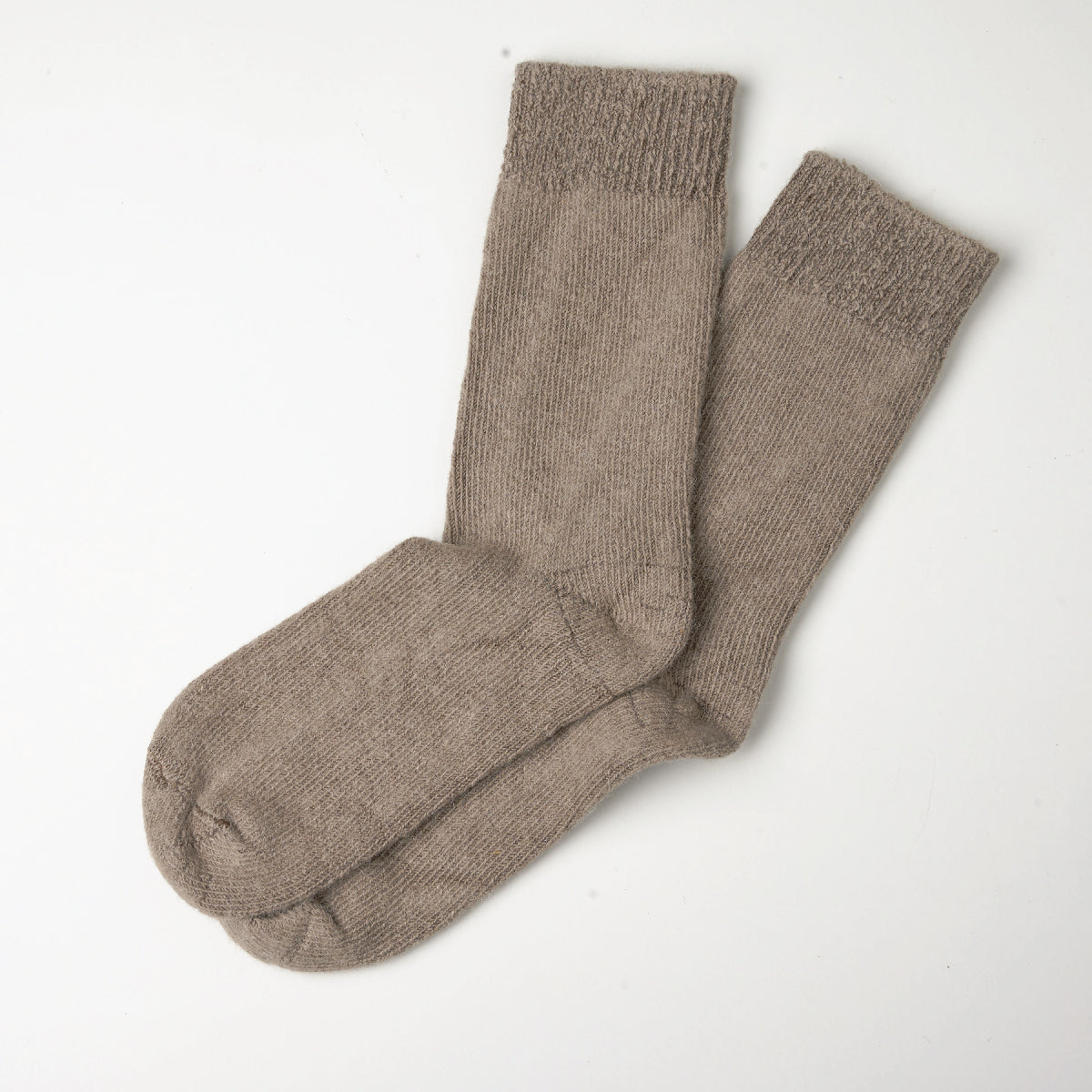 Alpaca Socks Plain Knit