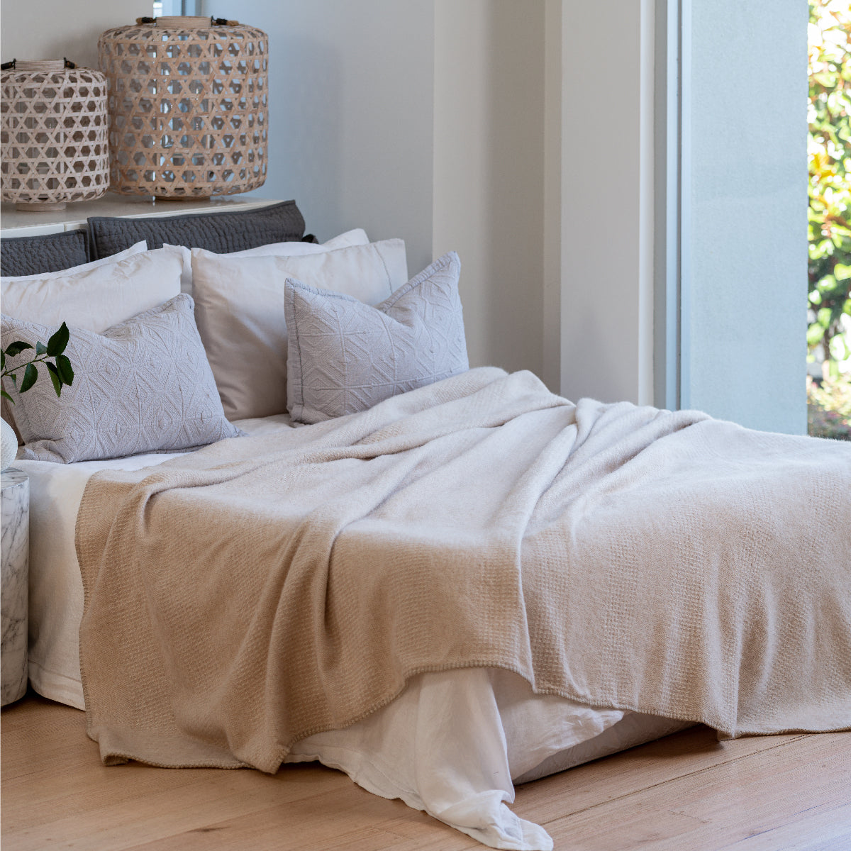 Premium Australian Alpaca Wool Blanket Combo