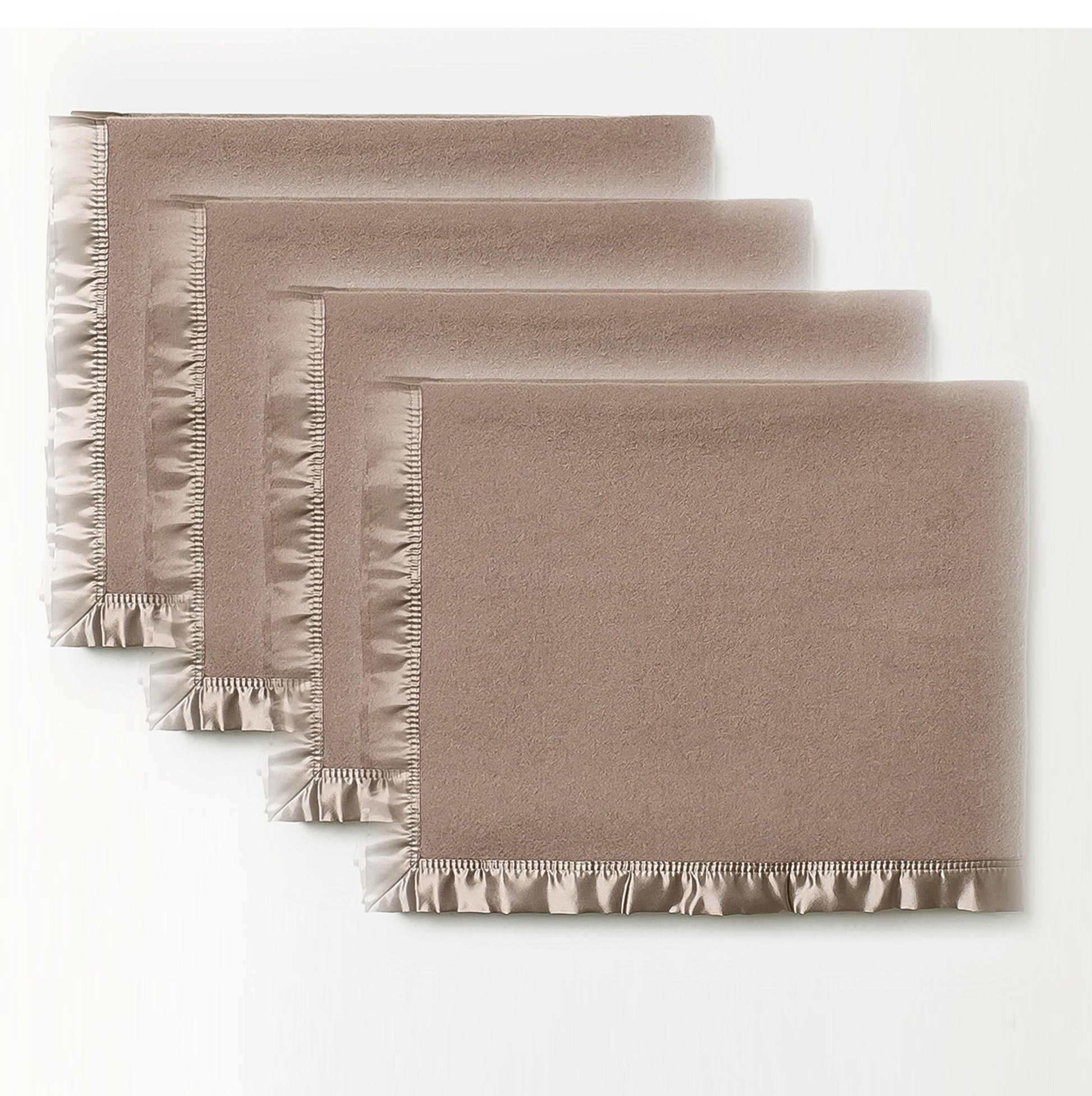 Fine Merino Wool Blanket Satin - 4 Pack
