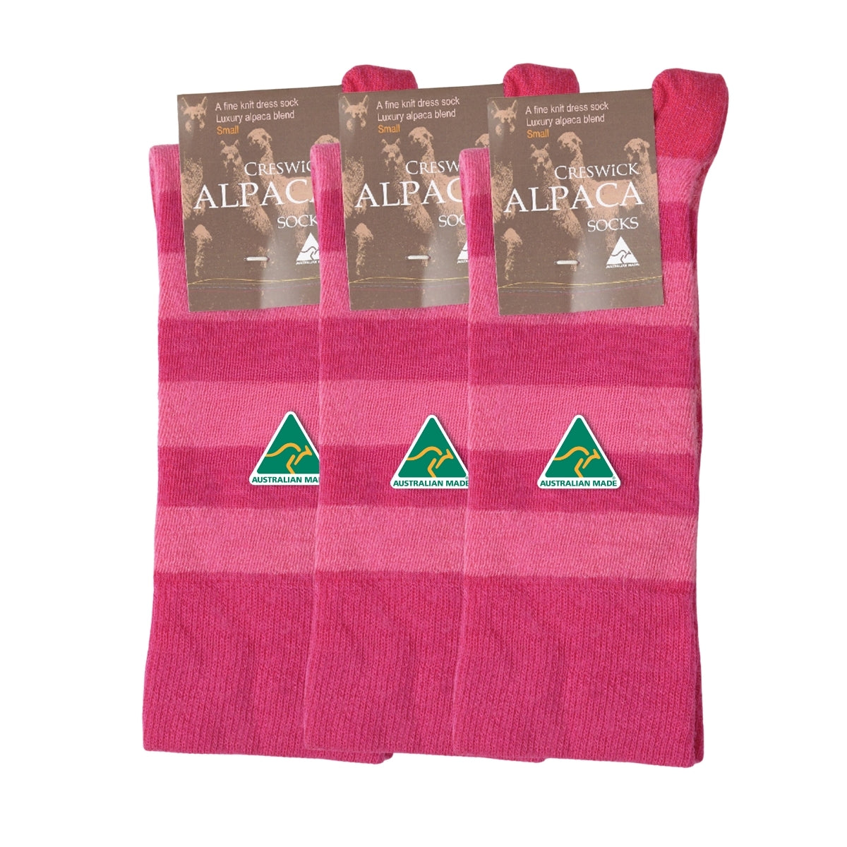 Alpaca Stripe Dress Socks - 3 Pack