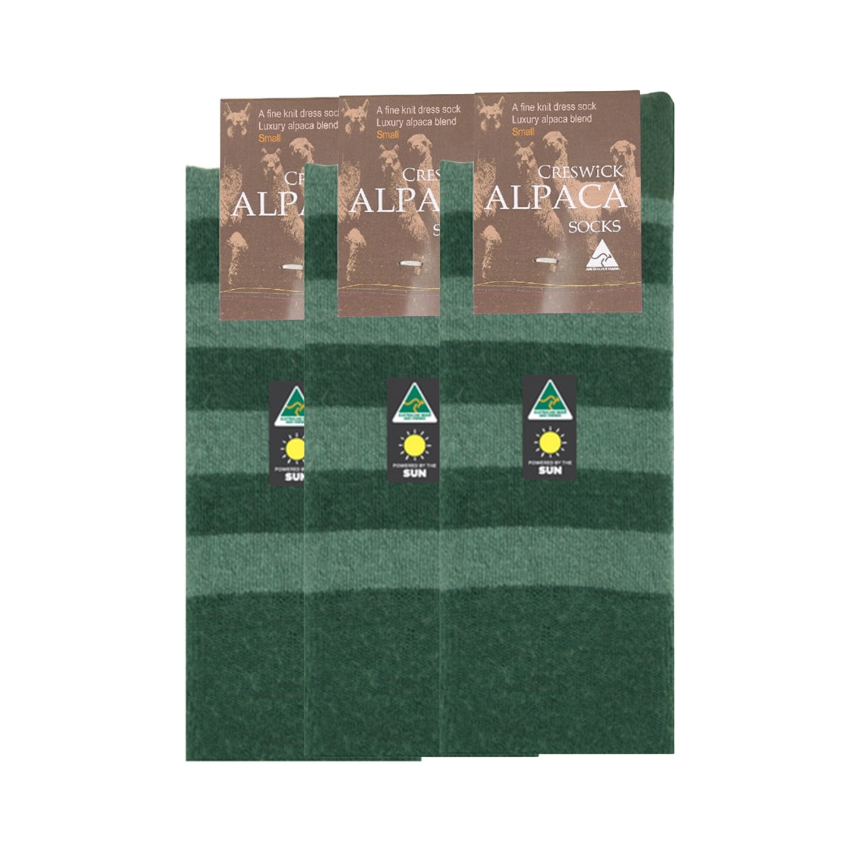 Alpaca Stripe Dress Socks - 3 Pack
