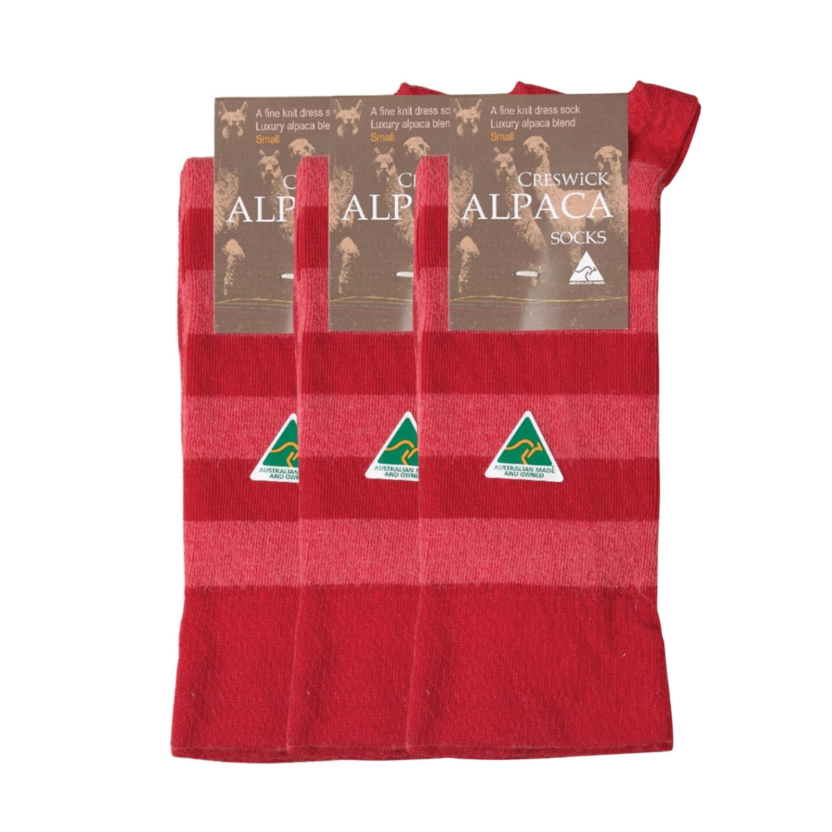 Alpaca Stripe Dress Socks - 3 Pack