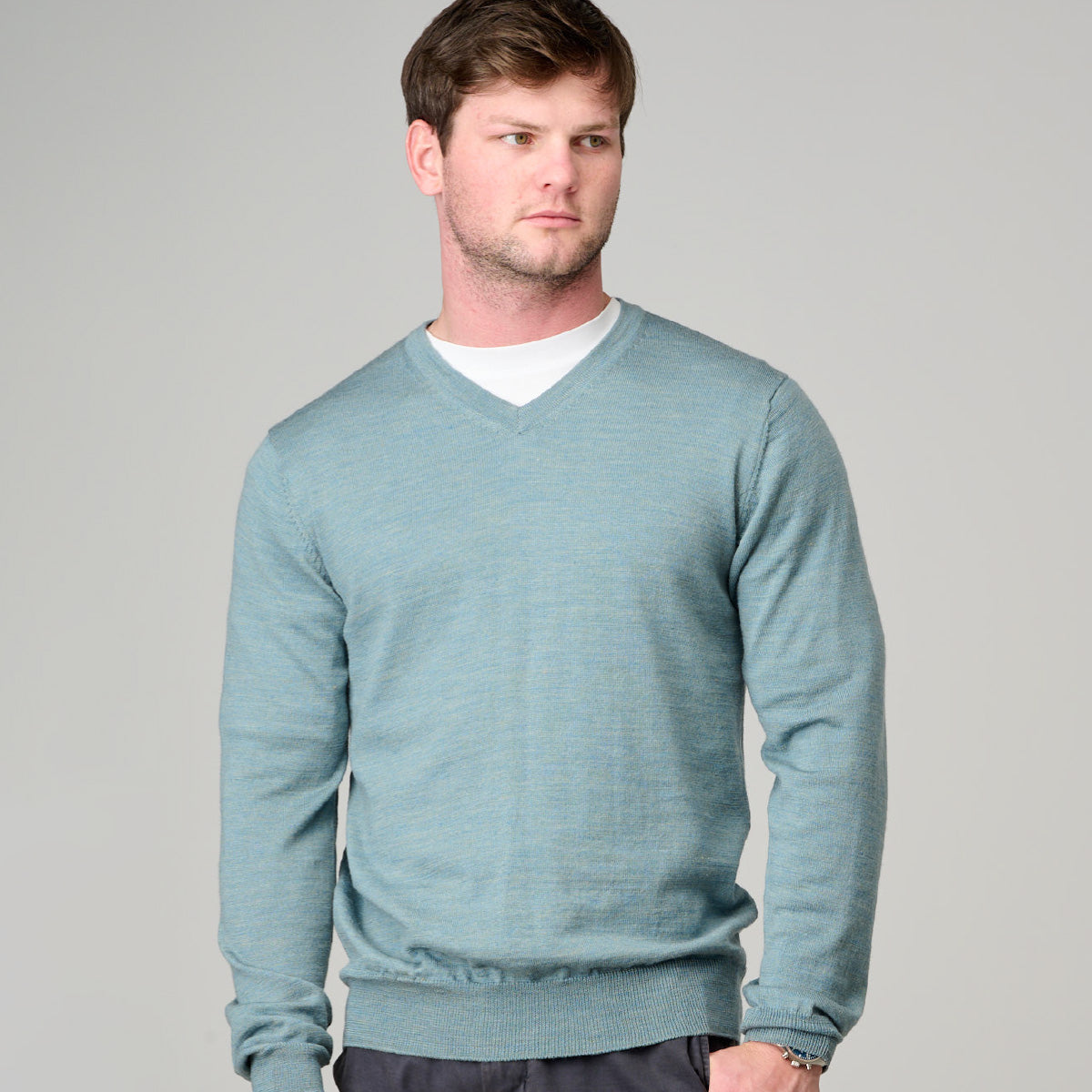 Ansett Vee Neck Merino Wool 6723