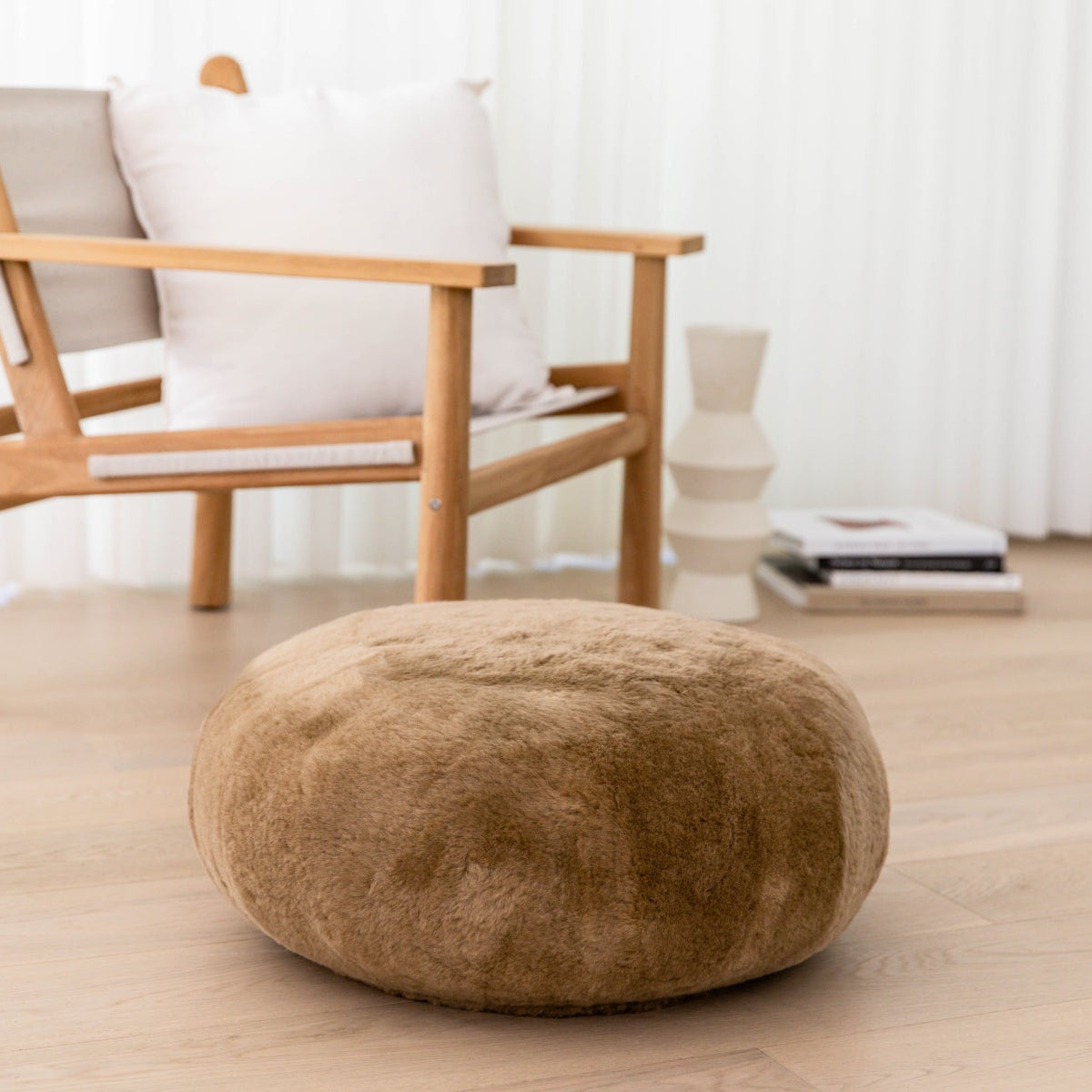 Sheepskin Ottoman Circle 60cm