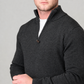 1/2 Zip Mock Turtle Wool/Cashmere Jumper