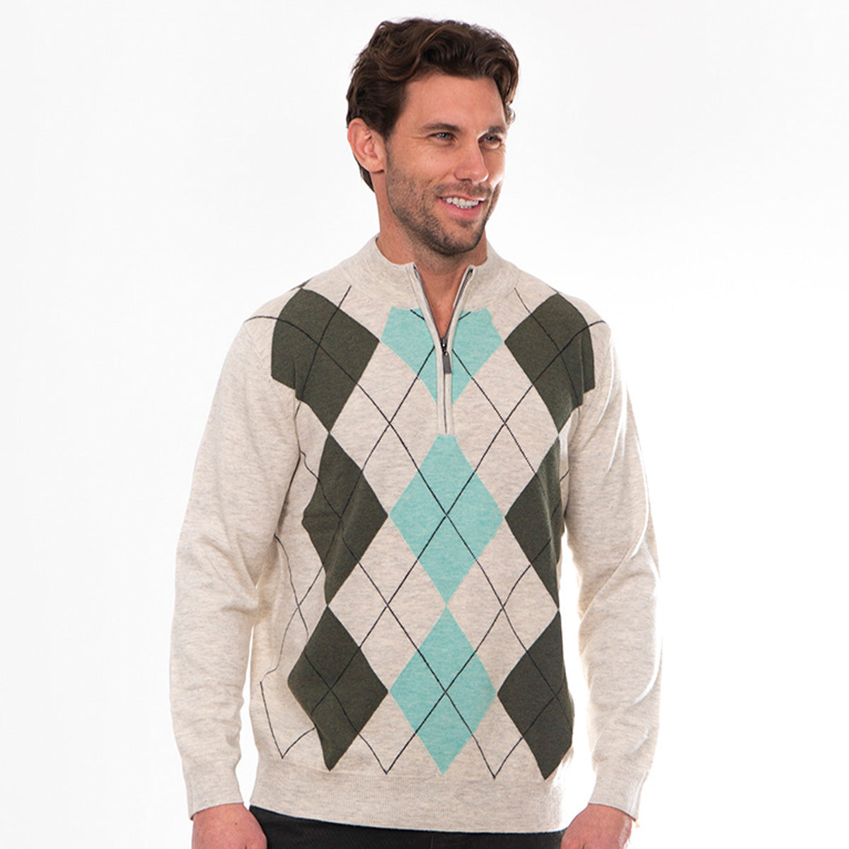 Argyle 1 4 Zip Pullover Creswick Wool