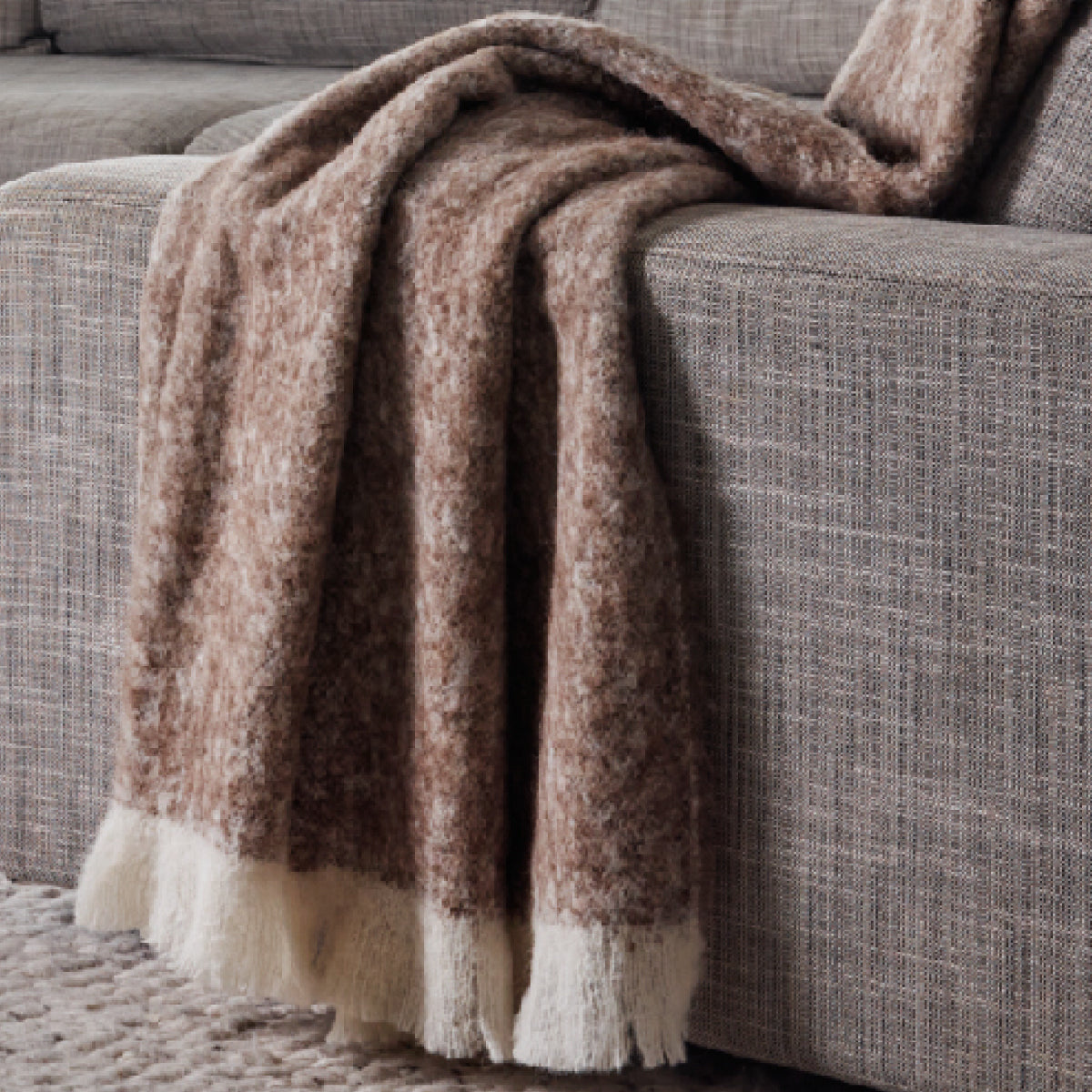 Alpaca Brushed Throw