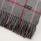 Alpaca Wool Throw Fringe Check