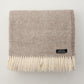 Alpaca Australian Wool Throw Herringbone Blanket Stitch
