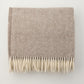 Alpaca Australian Wool Throw Herringbone Blanket Stitch