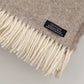 Alpaca Australian Wool Throw Herringbone Blanket Stitch