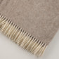 Alpaca Australian Wool Throw Herringbone Blanket Stitch
