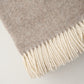 Alpaca Australian Wool Throw Herringbone Blanket Stitch
